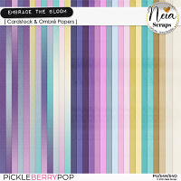 Embrace the Bloom - Cardstock & Ombré Papers - by Neia Scraps