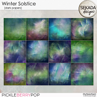 Winter Solstice [dark papers] by Sekada Designs   