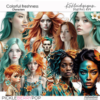Colorful freshness Characters