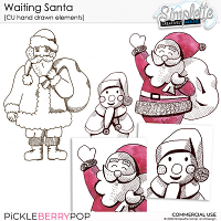 Waiting for Santa (CU hand drawn elements) by Simplette