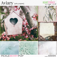 Aviary Arty Papers {Heartstrings Scrap Art}