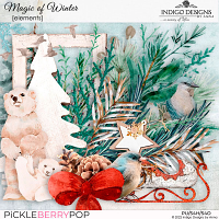 Magic of Winter Elements Pack by Indigo Designs by Anna