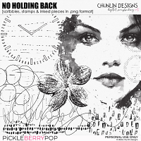 No Holding Back - scribbles, stamps & inked pieces in .png format