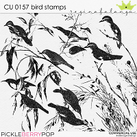 CU 0157 BIRD STAMPS 