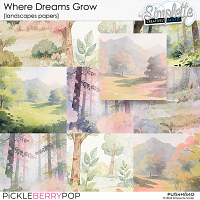 Where Dreams Grow (landscapes papers) by Simplette