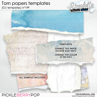 Torn papers (CU templates) 199 by Simplette