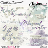 Winter Bouquet : Wordart, Bits & Pieces 