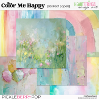 Color Me Happy Abstract Papers by Heartstrings Scrap Art