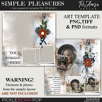 Simple Pleasures ~ Art  Template 1 by TirAmisu design 