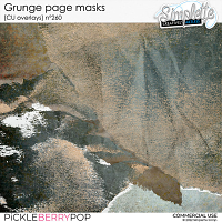 Grunge page masks (CU overlays) 260 by Simplette