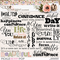 Cute & Confident: WordArt