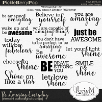 Be Amazing Everyday Digital Stamps