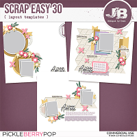 {CU} Scrap Easy 30 Templates by JB Studio