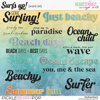 Surf's Up! Word Art