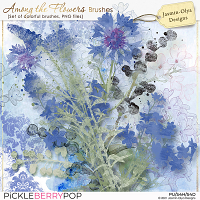 Among the flowers - Brushes (Jasmin-Olya Designs)