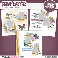 {CU} Scrap Easy 32 Templates by JB Studio