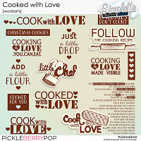 Cooked with Love (wordarts) by Simplette