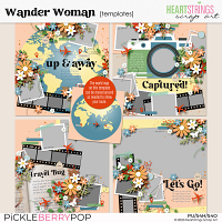 Wander Woman Ephemera by Heartstrings Scrap Art