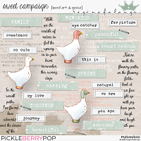 SWEET CAMPAIGN WORD ART & GEESE