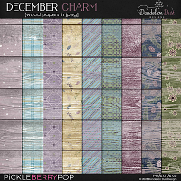 December Charm: Wood Papers