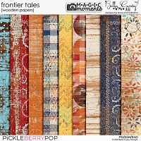 Magic Moments: Frontier Tales Wooden Papers