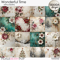 Wonderful Time [artsy papers by Sekada Designs