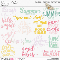 Summer Glow - Wordart