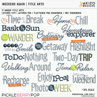 Weekend Again | Title Arts