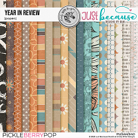 Year In Review Papers by JB Studio and Cindy Ritter