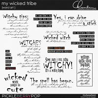 My wicked tribe - word art