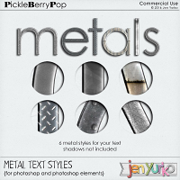 Metal Text Styles {PS/PSE Styles}
