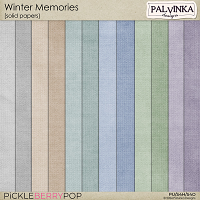 Winter Memories Solid Papers