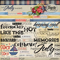 Hello July: WordArt