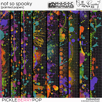 Magic Moments: Not So Spooky Painted Papers