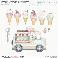 Illustrated Ice Cream Treats (CU)