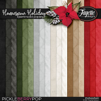 Homespun Holiday: Semi•Solid Papers