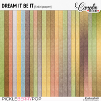 Dream It Be It-Solid paper