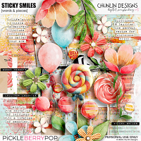 Sticky smiles - words & pieces