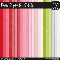 Pink Popsicle Solid Papers