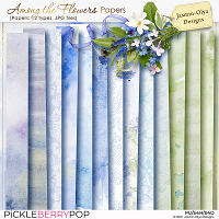 Among the flowers - Papers (Jasmin-Olya Designs)