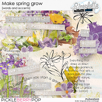 Make Spring grow (wordarts and accents) by Simplette