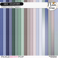 New Chances - Solid & Ombre Papers - by Neia Scraps