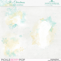 It's Christmas Accent Overlays by Indigo Designs 