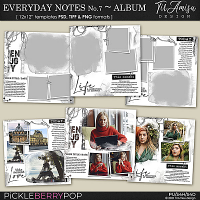 Everyday Notes January No.7 ~ Templates 