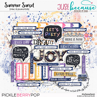 Summer Sunset Misc & Journal Bits by JB Studio