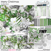 Merry Christmas (collection with wordarts FWP)