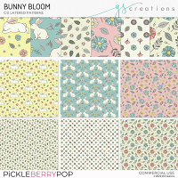 Bunny Bloom Layered Patterns (CU)