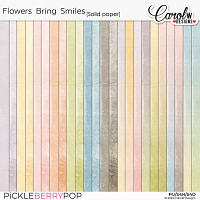 Flowers Bring Smiles-Solid paper