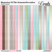 {Memories Of The Seasons}:December-Solid paper