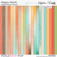 Happy Hearts : Solids & Ombre Paper Pack